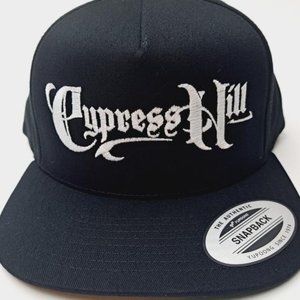2000s Rap Music Cypress Hill Flat Bill Embroidered Snapback Cap Hat Gorra Retro
